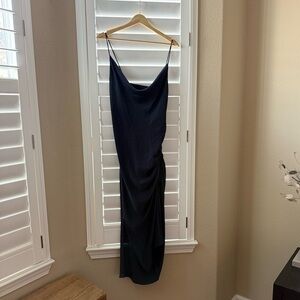 Navy blue Zara midi dress